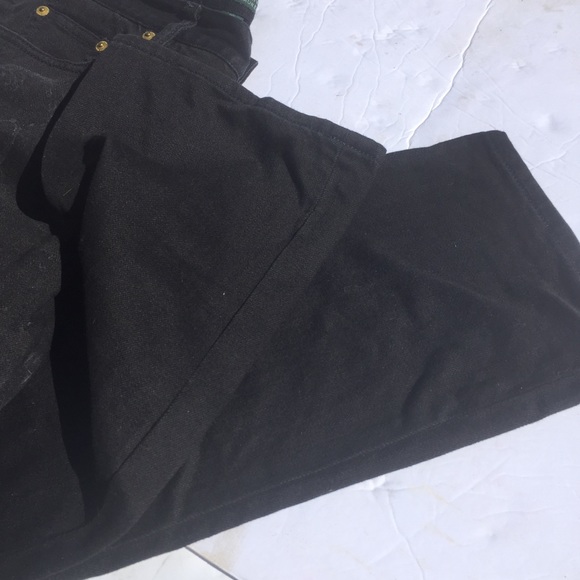 Ralph Lauren  LRL SZ 10 Black Jeans Gold logo - Picture 6 of 8